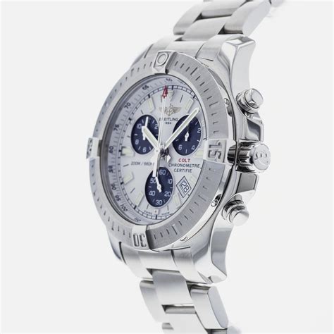 breitling colt chronograph 2 manual|Breitling colt chronograph used.